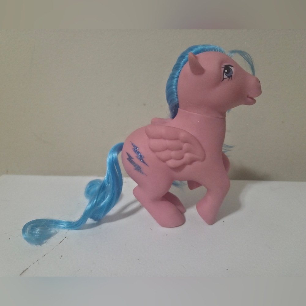 Vintage G1 My Little Pony Firefly Pegasus figure.